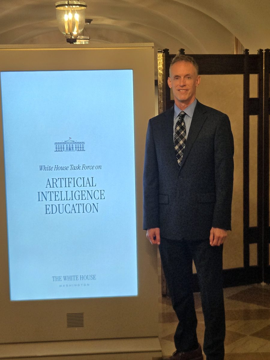 Tim Mousel participating in the White House Task Force on AI Education meeting, September 2025