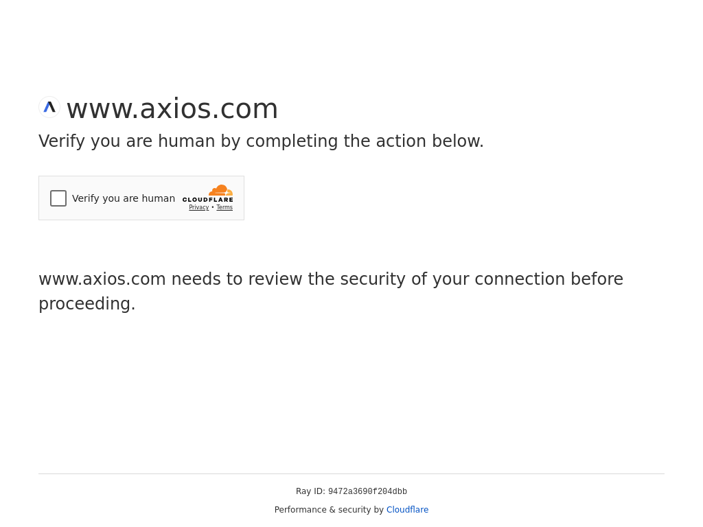 Screenshot of Axios AI+