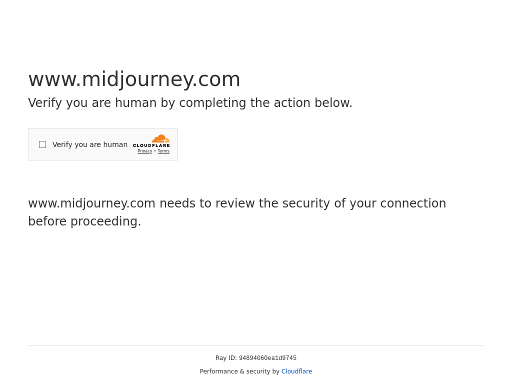 Screenshot of Midjourney