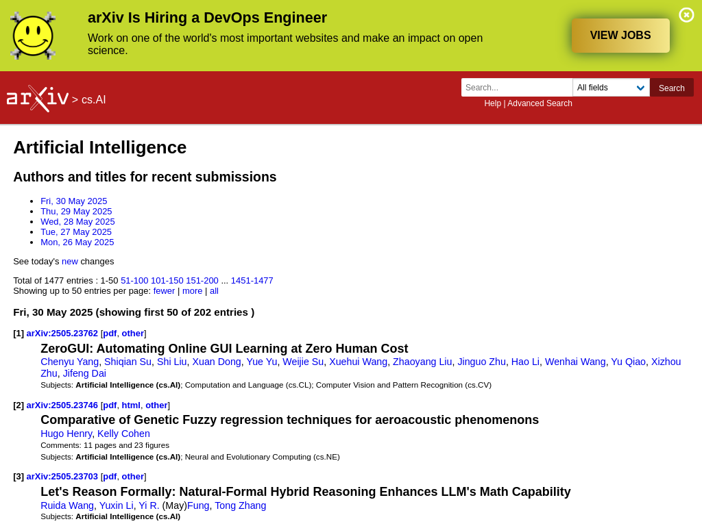 Screenshot of Artificial Intelligence