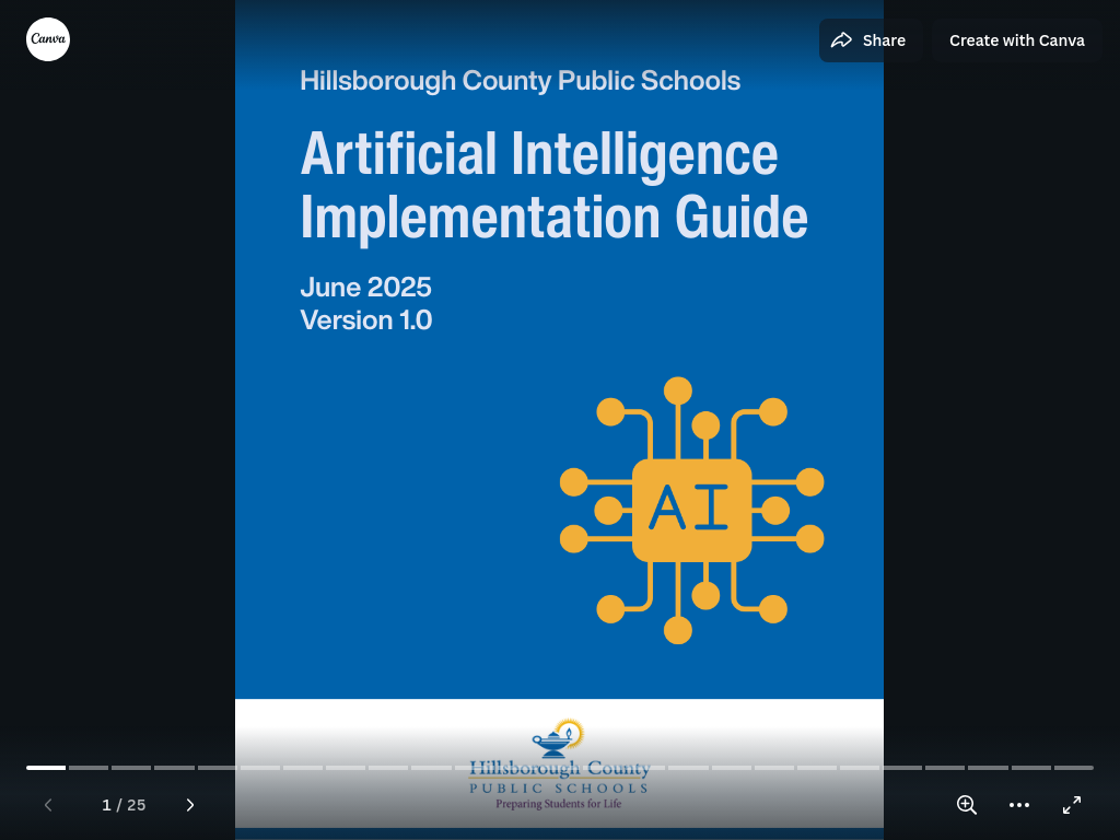 Screenshot of Artificial Intelligence Implementation Guide