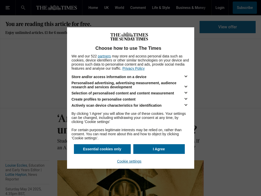 Screenshot of ‘An existential crisis’: can universities survive ChatGPT?