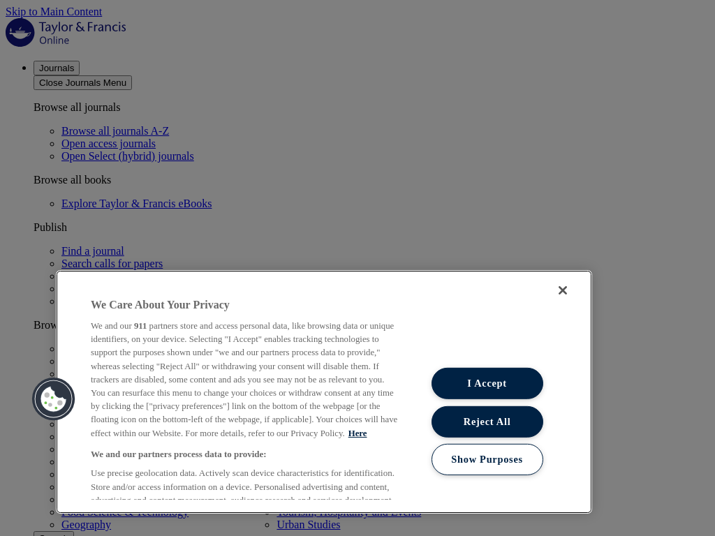 Screenshot of www.tandfonline.com